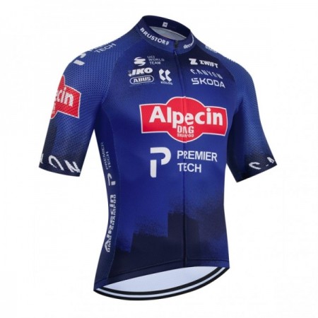 Maglia 2026 Alpecin Premier Tech Manica Corta Blu Maglia 2026 Alpecin Premier Tech Manica Corta Blu