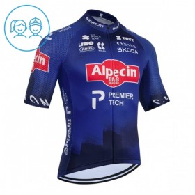 Maglia 2026 Alpecin Premier Tech Manica Corta Blu Bambini