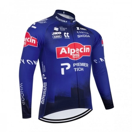 Maglia 2026 Alpecin Premier Tech Manica Lunga Blu Maglia 2026 Alpecin Premier Tech Manica Lunga Blu