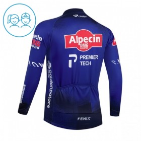 Maglia 2026 Alpecin Premier Tech Manica Lunga Blu Bambini