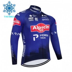 Maglia 2026 Alpecin Premier Tech Manica Lunga Winter Invernale Blu