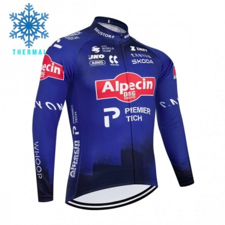 Maglia 2026 Alpecin Premier Tech Manica Lunga Winter Invernale Blu Maglia 2026 Alpecin Premier Tech Manica Lunga Winter Invernale Blu