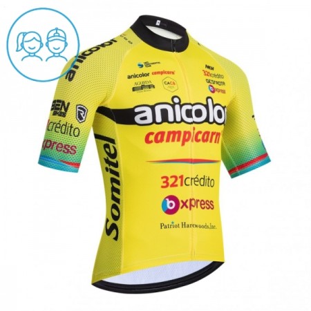 Maglia 2026 Anicolor Campicarn Manica Corta Giallo Bambini Maglia 2026 Anicolor Campicarn Manica Corta Giallo Bambini