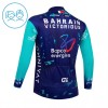 Maglia 2026 Bahrain Victorious Manica Lunga Blu Bambini