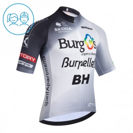 Maglia 2026 Burgos Burpellet BH Manica Corta Bianco Bambini