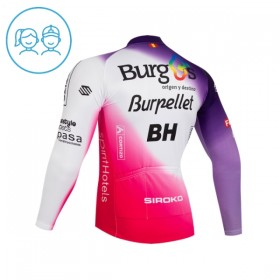 Maglia 2026 Burgos Burpellet BH Manica Lunga Rosso Bambini