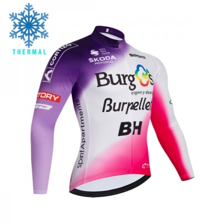 Maglia 2026 Burgos Burpellet BH Manica Lunga Winter Invernale Rosso