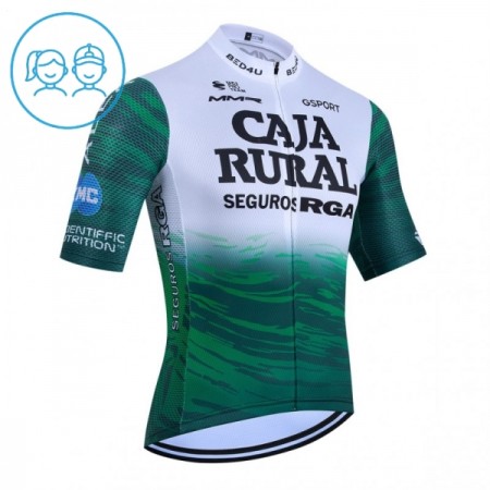 Maglia 2026 Caja Rural Seguros RGA Manica Corta Verde Bambini Maglia 2026 Caja Rural Seguros RGA Manica Corta Verde Bambini