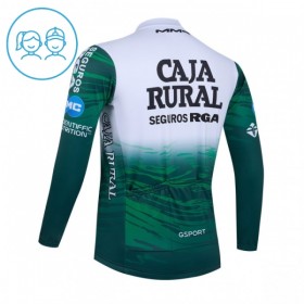 Maglia 2026 Caja Rural Seguros RGA Manica Lunga Verde Bambini