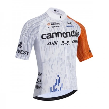 Maglia 2026 Cannondale Manica Corta Bianco Maglia 2026 Cannondale Manica Corta Bianco