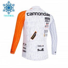 Maglia 2026 Cannondale Manica Lunga Winter Invernale Bianco