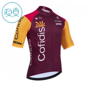 Maglia 2026 Cofidis Manica Corta Rosso Bambini
