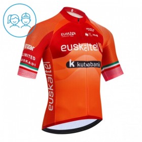 Maglia 2026 Euskaltel Euskadi Manica Corta Arancia Bambini