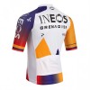 Maglia 2026 INEOS Grenadiers Colombia Champion Manica Corta Bianco