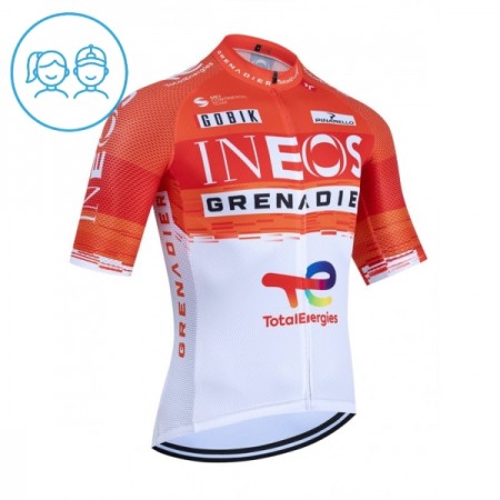 Maglia 2026 INEOS Grenadiers Manica Corta Rosso Bambini Maglia 2026 INEOS Grenadiers Manica Corta Rosso Bambini