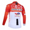 Maglia 2026 INEOS Grenadiers Manica Lunga Rosso