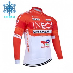 Maglia 2026 INEOS Grenadiers Manica Lunga Winter Invernale Rosso