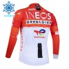Maglia 2026 INEOS Grenadiers Manica Lunga Winter Invernale Rosso