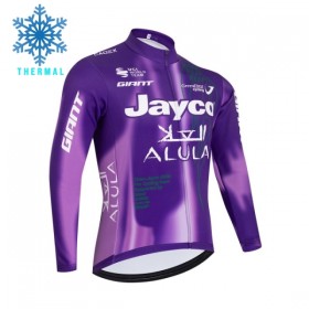 Maglia 2026 Jayco Alula Purple Manica Lunga Winter Invernale