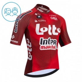 Maglia 2026 Lotto Intermarche Manica Corta Rosso Bambini