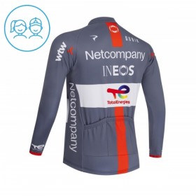 Maglia 2026 Netcompany Ineos Gray Manica Lunga Bambini