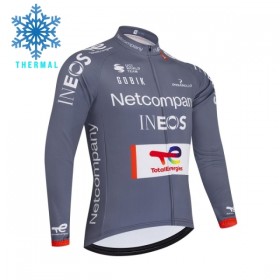 Maglia 2026 Netcompany Ineos Gray Manica Lunga Winter Invernale