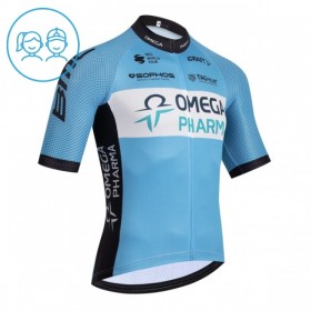 Maglia 2026 Omega Pharma Manica Corta Blu Bambini