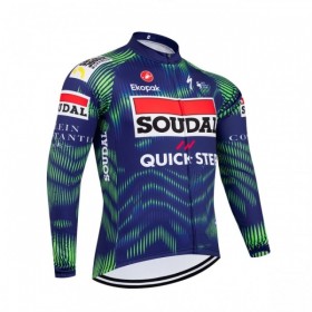 Maglia 2026 Soudal Quick Step Manica Lunga Blu