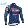 Maglia 2026 Soudal Quick Step Manica Lunga Blu Bambini Maglia 2026 Soudal Quick Step Manica Lunga Blu Bambini