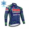 Maglia 2026 Soudal Quick Step Manica Lunga Winter Invernale Blu Maglia 2026 Soudal Quick Step Manica Lunga Winter Invernale Blu