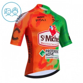 Maglia 2026 St Michel Manica Corta Arancia Bambini