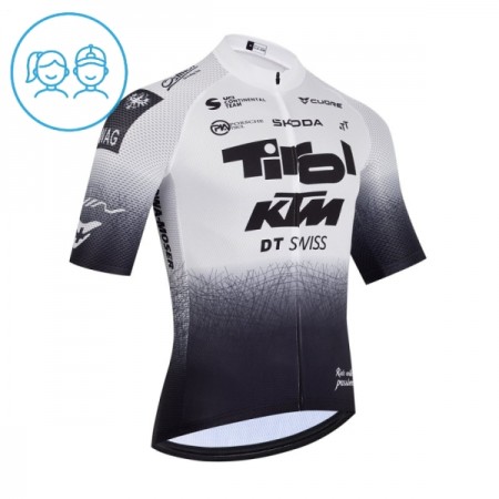 Maglia 2026 Tirol KTM Manica Corta Bianco Bambini