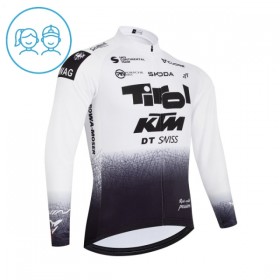 Maglia 2026 Tirol KTM Manica Lunga Bianco Bambini