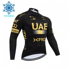 Maglia 2026 UAE TEAM EMIRATES XRG Manica Lunga Winter Invernale Giallo
