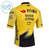 Maglia 2026 Visma Lease A Bike Manica Corta Giallo Bambini