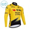 Maglia 2026 Visma Lease A Bike Manica Lunga Giallo Bambini Maglia 2026 Visma Lease A Bike Manica Lunga Giallo Bambini