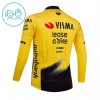 Maglia 2026 Visma Lease A Bike Manica Lunga Giallo Bambini