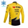 Maglia 2026 Visma Lease A Bike Manica Lunga Winter Invernale Giallo